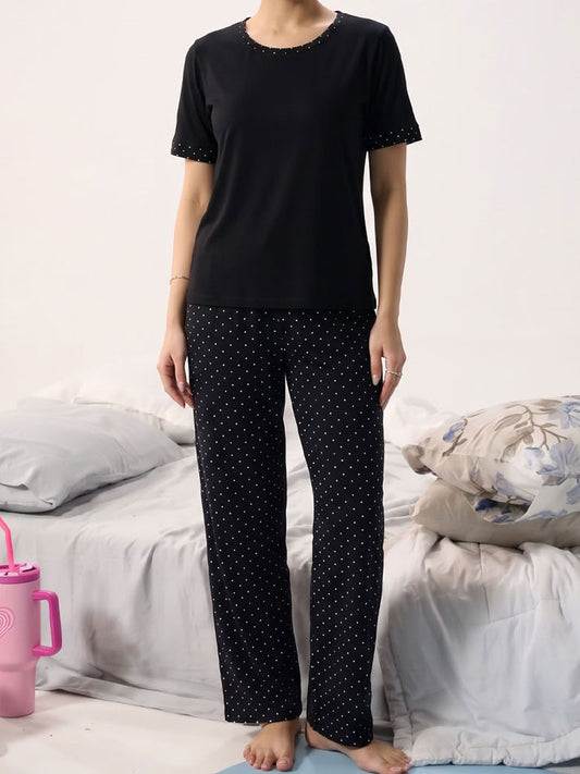 Midnight Dots Lounge Set