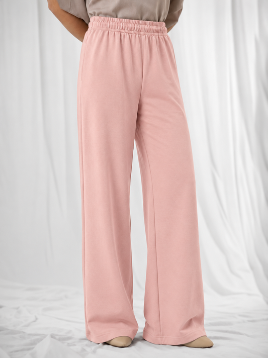 SoftWave Trouser-Blush Pink
