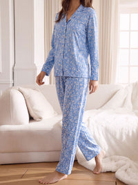 Blue Blossom Night Suit