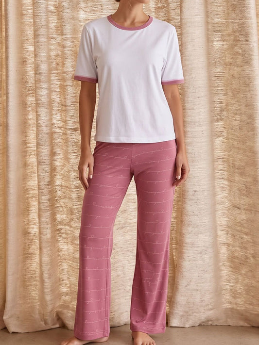 Rosy Ribbon Lounge Set